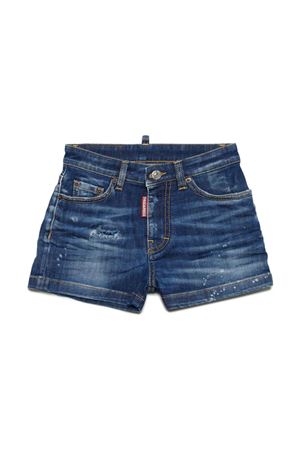 Shorts In Cotone Blu DSQUARED KIDS | DQ0787D0A6LDQ01